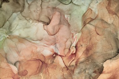 Alkol mürekkebi renkleri saydam. Soyut çok renkli mermer desen arkaplanı. Tasarım kağıdı, duvar kağıdı. Akrilik boyaları karıştırıyorum. Modern akışkan sanat. Alkol Mürekkebi Deseni