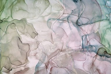 Alkol mürekkebi renkleri saydam. Soyut çok renkli mermer desen arkaplanı. Tasarım kağıdı, duvar kağıdı. Akrilik boyaları karıştırıyorum. Modern akışkan sanat. Alkol Mürekkebi Deseni