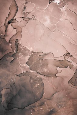 Alkol mürekkebi renkleri saydam. Soyut çok renkli mermer desen arkaplanı. Tasarım kağıdı, duvar kağıdı. Akrilik boyaları karıştırıyorum. Modern akışkan sanat. Alkol Mürekkebi Deseni