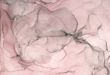 Alkol mürekkebi renkleri saydam. Soyut çok renkli mermer desen arkaplanı. Tasarım kağıdı, duvar kağıdı. Akrilik boyaları karıştırıyorum. Modern akışkan sanat. Alkol Mürekkebi Deseni