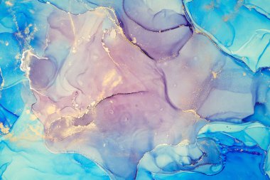 Alkol mürekkebi renkleri saydam. Soyut çok renkli mermer desen arkaplanı. Tasarım kağıdı, duvar kağıdı. Akrilik boyaları karıştırıyorum. Modern akışkan sanat. Alkol Mürekkebi Deseni