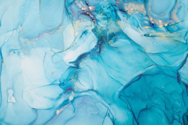 Alkol mürekkebi renkleri saydam. Soyut çok renkli mermer desen arkaplanı. Tasarım kağıdı, duvar kağıdı. Akrilik boyaları karıştırıyorum. Modern akışkan sanat. Alkol Mürekkebi Deseni