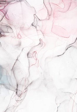 Alkol mürekkebi renkleri saydam. Soyut çok renkli mermer desen arkaplanı. Tasarım kağıdı, duvar kağıdı. Akrilik boyaları karıştırıyorum. Modern akışkan sanat. Alkol Mürekkebi Deseni