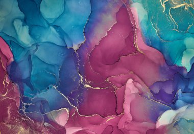 Alkol mürekkebi renkleri saydam. Soyut çok renkli mermer desen arkaplanı. Tasarım kağıdı, duvar kağıdı. Akrilik boyaları karıştırıyorum. Modern akışkan sanat. Alkol Mürekkebi Deseni