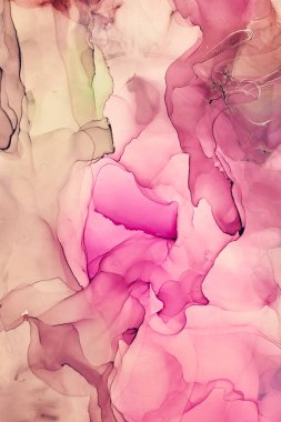 Alkol mürekkebi renkleri saydam. Soyut çok renkli mermer desen arkaplanı. Tasarım kağıdı, duvar kağıdı. Akrilik boyaları karıştırıyorum. Modern akışkan sanat. Alkol Mürekkebi Deseni