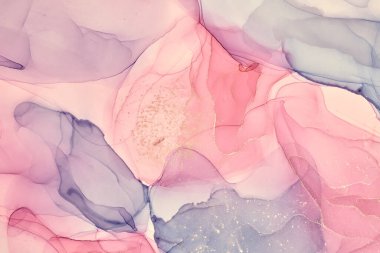 Alkol mürekkebi renkleri saydam. Soyut çok renkli mermer desen arkaplanı. Tasarım kağıdı, duvar kağıdı. Akrilik boyaları karıştırıyorum. Modern akışkan sanat. Alkol Mürekkebi Deseni