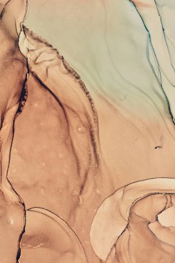 Alkol mürekkebi renkleri saydam. Soyut çok renkli mermer desen arkaplanı. Tasarım kağıdı, duvar kağıdı. Akrilik boyaları karıştırıyorum. Modern akışkan sanat. Alkol Mürekkebi Deseni