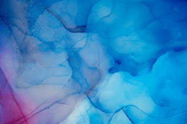 Alkol mürekkebi renkleri saydam. Soyut çok renkli mermer desen arkaplanı. Tasarım kağıdı, duvar kağıdı. Akrilik boyaları karıştırıyorum. Modern akışkan sanat. Alkol Mürekkebi Deseni