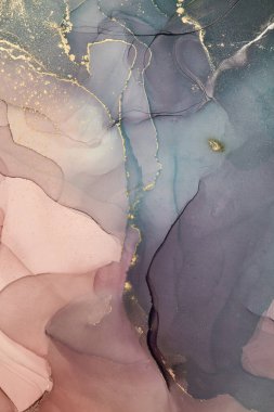 Alkol mürekkebi renkleri saydam. Soyut çok renkli mermer desen arkaplanı. Tasarım kağıdı, duvar kağıdı. Akrilik boyaları karıştırıyorum. Modern akışkan sanat. Alkol Mürekkebi Deseni