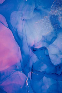 Alkol mürekkebi renkleri saydam. Soyut çok renkli mermer desen arkaplanı. Tasarım kağıdı, duvar kağıdı. Akrilik boyaları karıştırıyorum. Modern akışkan sanat. Alkol Mürekkebi Deseni