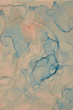 Alkol mürekkebi renkleri saydam. Soyut çok renkli mermer desen arkaplanı. Tasarım kağıdı, duvar kağıdı. Akrilik boyaları karıştırıyorum. Modern akışkan sanat. Alkol Mürekkebi Deseni