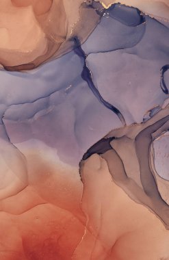 Alkol mürekkebi renkleri saydam. Soyut çok renkli mermer desen arkaplanı. Tasarım kağıdı, duvar kağıdı. Akrilik boyaları karıştırıyorum. Modern akışkan sanat. Alkol Mürekkebi Deseni