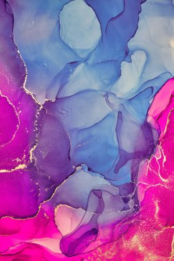 Alkol mürekkebi renkleri saydam. Soyut çok renkli mermer desen arkaplanı. Tasarım kağıdı, duvar kağıdı. Akrilik boyaları karıştırıyorum. Modern akışkan sanat. Alkol Mürekkebi Deseni