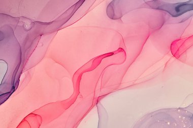 Alkol mürekkebi renkleri saydam. Soyut çok renkli mermer desen arkaplanı. Tasarım kağıdı, duvar kağıdı. Akrilik boyaları karıştırıyorum. Modern akışkan sanat. Alkol Mürekkebi Deseni