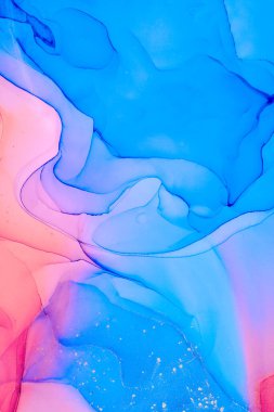 Alkol mürekkebi renkleri saydam. Soyut çok renkli mermer desen arkaplanı. Tasarım kağıdı, duvar kağıdı. Akrilik boyaları karıştırıyorum. Modern akışkan sanat. Alkol Mürekkebi Deseni