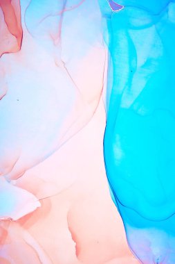 Alkol mürekkebi renkleri saydam. Soyut çok renkli mermer desen arkaplanı. Tasarım kağıdı, duvar kağıdı. Akrilik boyaları karıştırıyorum. Modern akışkan sanat. Alkol Mürekkebi Deseni