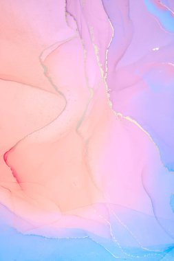 Alkol mürekkebi renkleri saydam. Soyut çok renkli mermer desen arkaplanı. Tasarım kağıdı, duvar kağıdı. Akrilik boyaları karıştırıyorum. Modern akışkan sanat. Alkol Mürekkebi Deseni