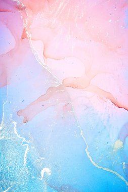 Alkol mürekkebi renkleri saydam. Soyut çok renkli mermer desen arkaplanı. Tasarım kağıdı, duvar kağıdı. Akrilik boyaları karıştırıyorum. Modern akışkan sanat. Alkol Mürekkebi Deseni