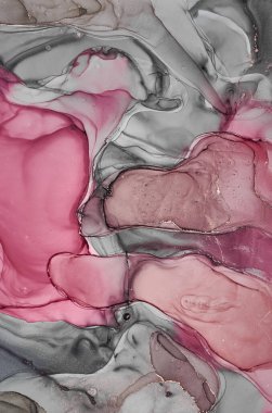 Alkol mürekkebi renkleri saydam. Soyut çok renkli mermer desen arkaplanı. Tasarım kağıdı, duvar kağıdı. Akrilik boyaları karıştırıyorum. Modern akışkan sanat. Alkol Mürekkebi Deseni