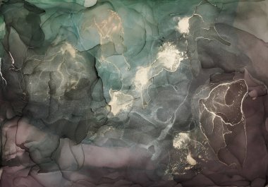 Alkol mürekkebi renkleri saydam. Soyut çok renkli mermer desen arkaplanı. Tasarım kağıdı, duvar kağıdı. Akrilik boyaları karıştırıyorum. Modern akışkan sanat. Alkol Mürekkebi Deseni