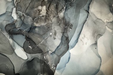 Alkol mürekkebi renkleri saydam. Soyut çok renkli mermer desen arkaplanı. Tasarım kağıdı, duvar kağıdı. Akrilik boyaları karıştırıyorum. Modern akışkan sanat. Alkol Mürekkebi Deseni