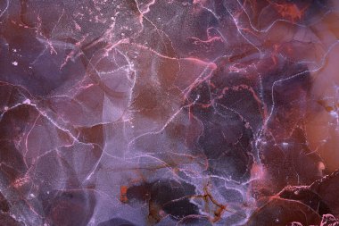 Alkol mürekkebi renkleri saydam. Soyut çok renkli mermer desen arkaplanı. Tasarım kağıdı, duvar kağıdı. Akrilik boyaları karıştırıyorum. Modern akışkan sanat. Alkol Mürekkebi Deseni