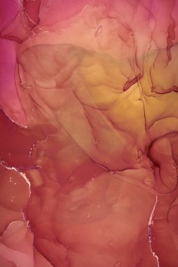 Alkol mürekkebi renkleri saydam. Soyut çok renkli mermer desen arkaplanı. Tasarım kağıdı, duvar kağıdı. Akrilik boyaları karıştırıyorum. Modern akışkan sanat. Alkol Mürekkebi Deseni