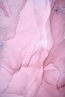 Alkol mürekkebi renkleri saydam. Soyut çok renkli mermer desen arkaplanı. Tasarım kağıdı, duvar kağıdı. Akrilik boyaları karıştırıyorum. Modern akışkan sanat. Alkol Mürekkebi Deseni
