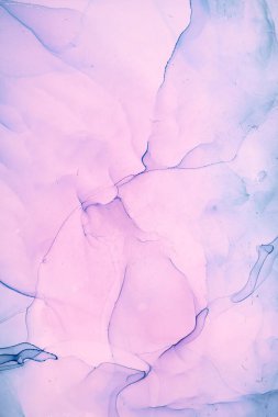 Alkol mürekkebi renkleri saydam. Soyut çok renkli mermer desen arkaplanı. Tasarım kağıdı, duvar kağıdı. Akrilik boyaları karıştırıyorum. Modern akışkan sanat. Alkol Mürekkebi Deseni