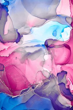 Alkol mürekkebi renkleri saydam. Soyut çok renkli mermer desen arkaplanı. Tasarım kağıdı, duvar kağıdı. Akrilik boyaları karıştırıyorum. Modern akışkan sanat. Alkol Mürekkebi Deseni