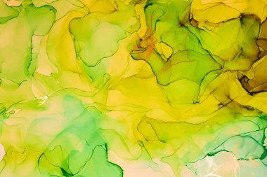 Alkol mürekkebi renkleri saydam. Soyut çok renkli mermer desen arkaplanı. Tasarım kağıdı, duvar kağıdı. Akrilik boyaları karıştırıyorum. Modern akışkan sanat. Alkol Mürekkebi Deseni