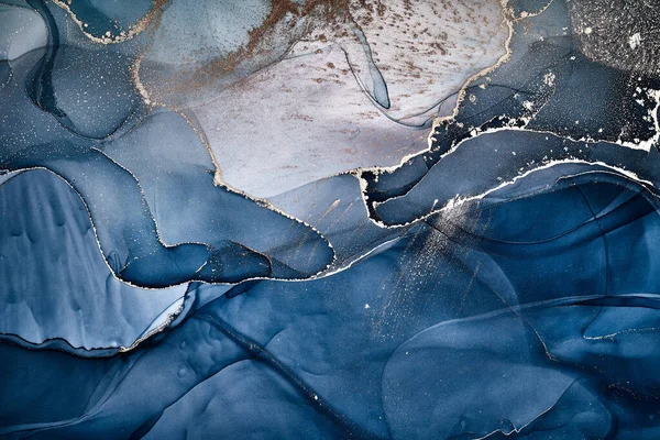 Alcohol Inkt Kleurt Doorschijnend Abstract Veelkleurige Marmeren Textuur Achtergrond Ontwerp — Stockfoto