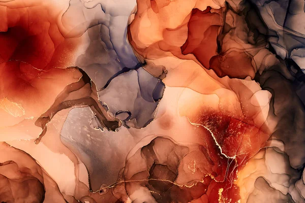 Alkoholové Barvy Jsou Průsvitné Abstraktní Vícebarevné Mramorové Textury Pozadí Design — Stock fotografie