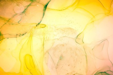 Alkol mürekkebi renkleri saydam. Soyut çok renkli mermer desen arkaplanı. Tasarım kağıdı, duvar kağıdı. Akrilik boyaları karıştırıyorum. Modern akışkan sanat. Alkol Mürekkebi Deseni