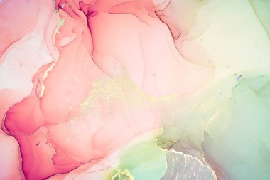 Alkol mürekkebi renkleri saydam. Soyut çok renkli mermer desen arkaplanı. Tasarım kağıdı, duvar kağıdı. Akrilik boyaları karıştırıyorum. Modern akışkan sanat. Alkol Mürekkebi Deseni