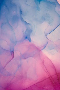 Alkol mürekkebi renkleri saydam. Soyut çok renkli mermer desen arkaplanı. Tasarım kağıdı, duvar kağıdı. Akrilik boyaları karıştırıyorum. Modern akışkan sanat. Alkol Mürekkebi Deseni