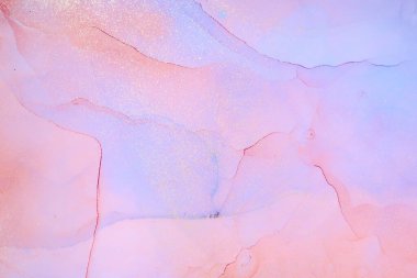 Alkol mürekkebi renkleri saydam. Soyut çok renkli mermer desen arkaplanı. Tasarım kağıdı, duvar kağıdı. Akrilik boyaları karıştırıyorum. Modern akışkan sanat. Alkol Mürekkebi Deseni