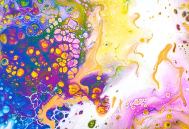 Sanat sıvı. Renkli arka plan, duvar kağıdı. Boya karıştırma. Modern sanat. Mermer doku. Renkli tuval.