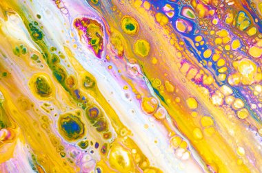 Sanat sıvı. Renkli arka plan, duvar kağıdı. Boya karıştırma. Modern sanat. Mermer doku. Renkli tuval.