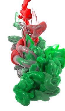 Suda mürekkep. Splash Boya karıştırma. Çok renkli sıvı boya. Arka plan rengi