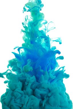 Suda mürekkep. Splash Boya karıştırma. Çok renkli sıvı boya. Arka plan rengi