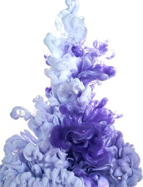 Suda mürekkep. Splash Boya karıştırma. Çok renkli sıvı boya. Arka plan rengi