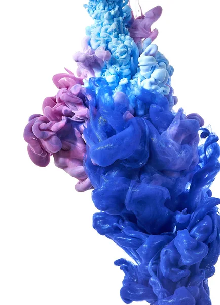 Bläck Vatten Sprutfärgsblandning Flerfärgat Flytande Färgämne Abstrakt Skulptur Bakgrund Färg — Stockfoto