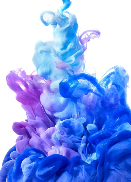 Чернила Воде Разбрызгивание Краски Разноцветный Жидкий Краситель Абстрактный Цвет Фона — стоковое фото