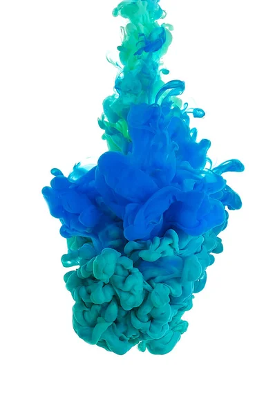 Tinta Agua Mezcla Pintura Splash Colorante Líquido Multicolor Escultura Abstracta — Foto de Stock