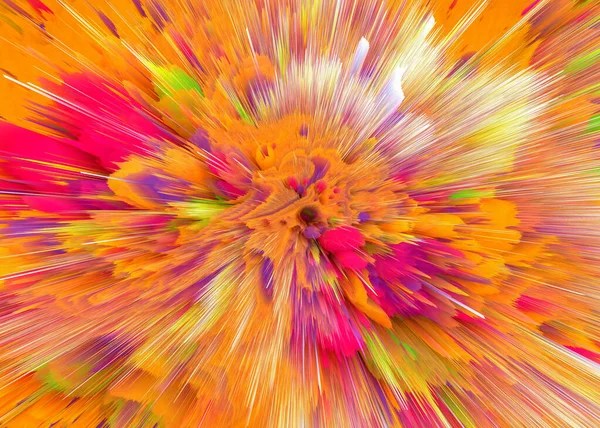 Explosión Rayos Colores Escena Dinámica Brillante Magia Moviendo Líneas Rápidas —  Fotos de Stock