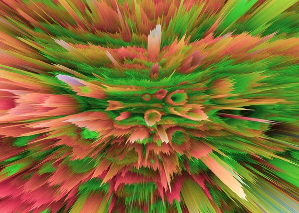 Esplosione Raggi Colorati Splendente Scena Dinamica Magiche Linee Veloci Movimento — Foto Stock