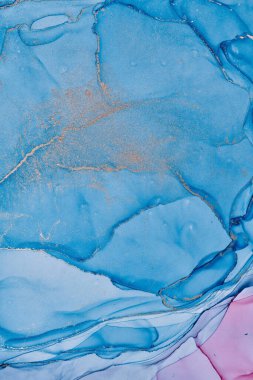 Alkol mürekkebi renkleri saydam. Soyut çok renkli mermer desen arkaplanı. Tasarım kağıdı, duvar kağıdı. Akrilik boyaları karıştırıyorum. Modern akışkan sanat. Alkol Mürekkebi Deseni