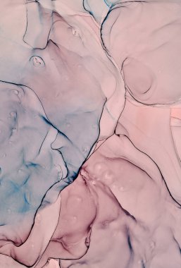 Akışkan sanat mermer dokusu. Arkaplan soyut yanardöner boya efekti. Sıvı akrilik sanat eserleri akar ve su sıçratır. İç mekan posteri için karışık boyalar. Alkol mürekkebi renkleri saydam. Tasarım kağıdı 