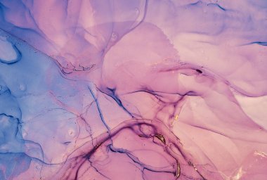 Alkol mürekkebi renkleri saydam. Soyut çok renkli mermer desen arkaplanı. Tasarım kağıdı, duvar kağıdı. Akrilik boyaları karıştırıyorum. Modern akışkan sanat. Alkol Mürekkebi Deseni